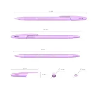 Ручка шариковая ErichKrause R-301 Pastel Stick, узел 0.7 мм, чернила синие, длина линии письма 2000 метров