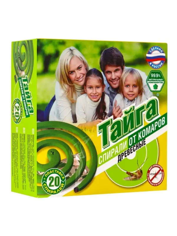 Тайга спирали от комаров 20 шт. в упаковке Тайга спирали от комаров 20 шт. в упаковке