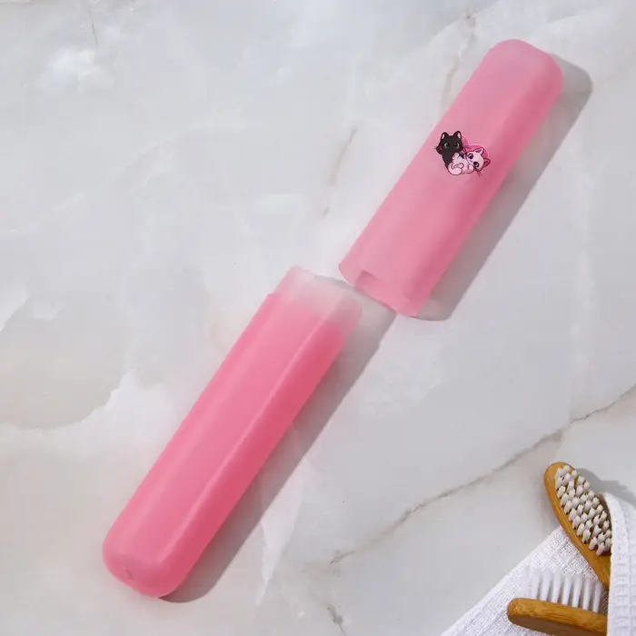 Футляр для зубной щетки «Котики», 19,5 х 2 см Футляр для зубной щетки «Котики», 19,5 х 2 см