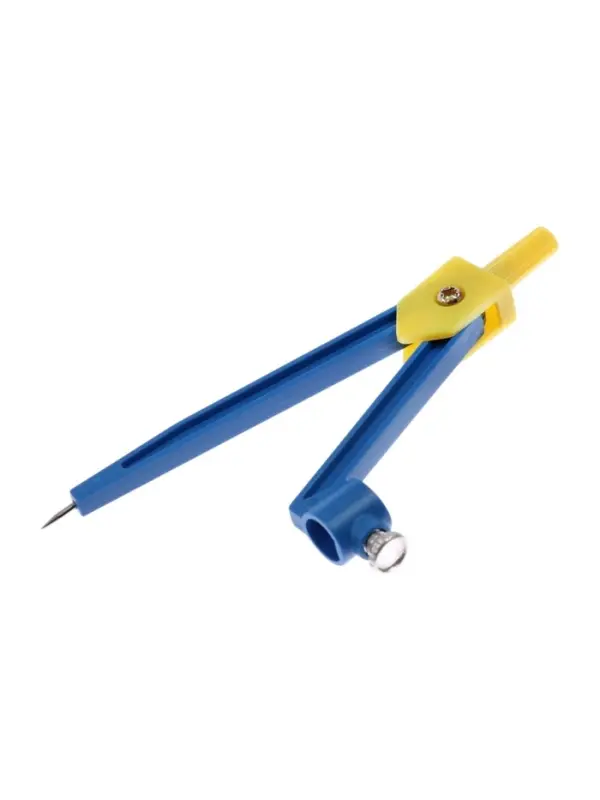 Циркуль пластиковый Calligrata, 110 мм, с карандашом, универсальный держатель &laquo;козья ножка&raquo;, в ПВХ, МИКС