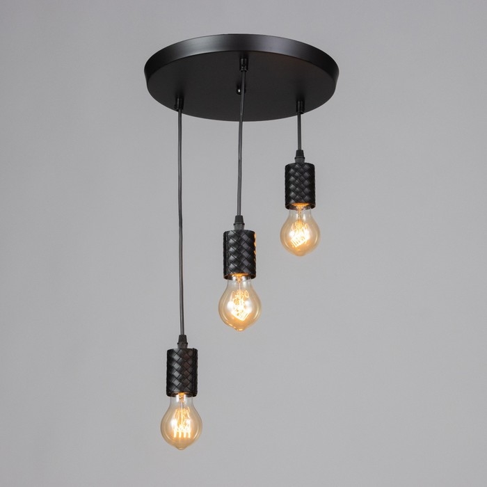 Светильник Светильник "Скин" 3хЕ27 40Вт черный 30х30х16-60см