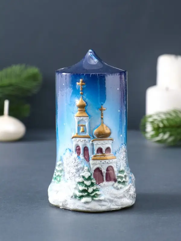 Свеча фигурная "Рождественская ночь" 7х6х11 см