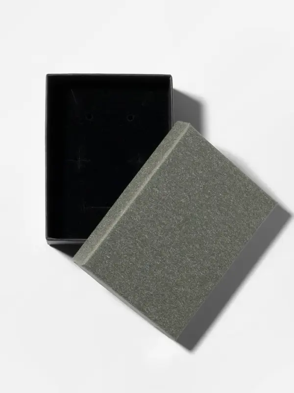 Коробочка подарочная под набор «Лофт», 7×9 см, серая, вставка чёрная Коробочка подарочная под набор «Лофт», 7×9 см, серая, вставка чёрная