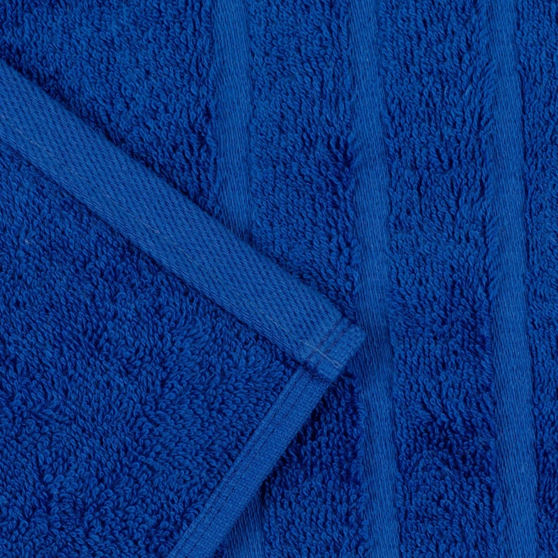 Полотенце махровое Luscan/бордюр 500г/м2, 50х90, синий, 2 шт/уп