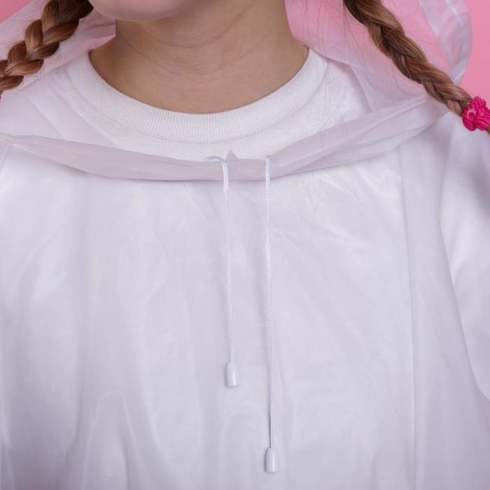 Дождевик взрослый пончо Tropical dream, оверсайз, 44-52, 97 х 120 см, цвет белый Дождевик взрослый пончо Tropical dream, оверсайз, 44-52, 97 х 120 см, цвет белый