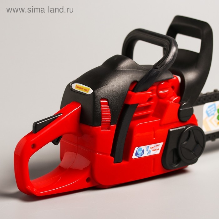 Бензопила инструмент, со звуковым эффектом, работает от батареек ФИКСИКИ