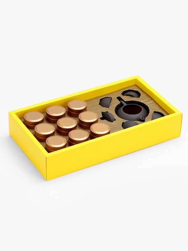 Подарочный набор для чайной церемонии,китайский чай Подарочный набор для чайной церемонии,китайский чай "Дахунпао" 9 капсул,на 4 персоны+пакет