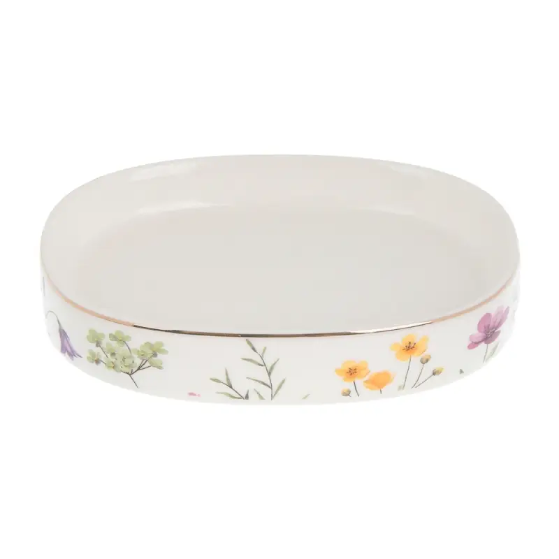 Мыльница тм VETTA Вирджиния, керамогранит, белый, 11,5x8,5x2см