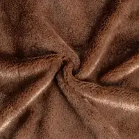 Ткань для рукоделия, мех на трикотажной основе, тёмно-коричневая, лоскут 50&times;50 см