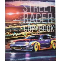 Тетрадь 48 листов в клетку, Calligrata Street racing, МИКС