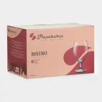Набор бокалов для пива Paşabah&ccedil;e Bistro, 400 мл, 6 шт., стекло, прозрачный
