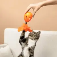 VETTA Игрушка для домашних животных, пластмасса, перья, 7х11,5 см