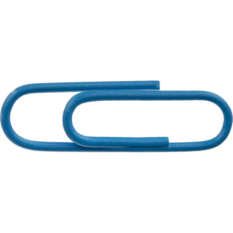 Скрепки КОМУС с полимерным покрытием, 28 мм, разноцветные,100 шт/уп