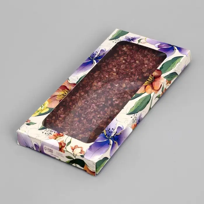 Коробка для шоколада, кондитерская упаковка «С 8 Марта», с окном, 17.3 х 8.8 х 1.5 см Коробка для шоколада, кондитерская упаковка «С 8 Марта», с окном, 17.3 х 8.8 х 1.5 см