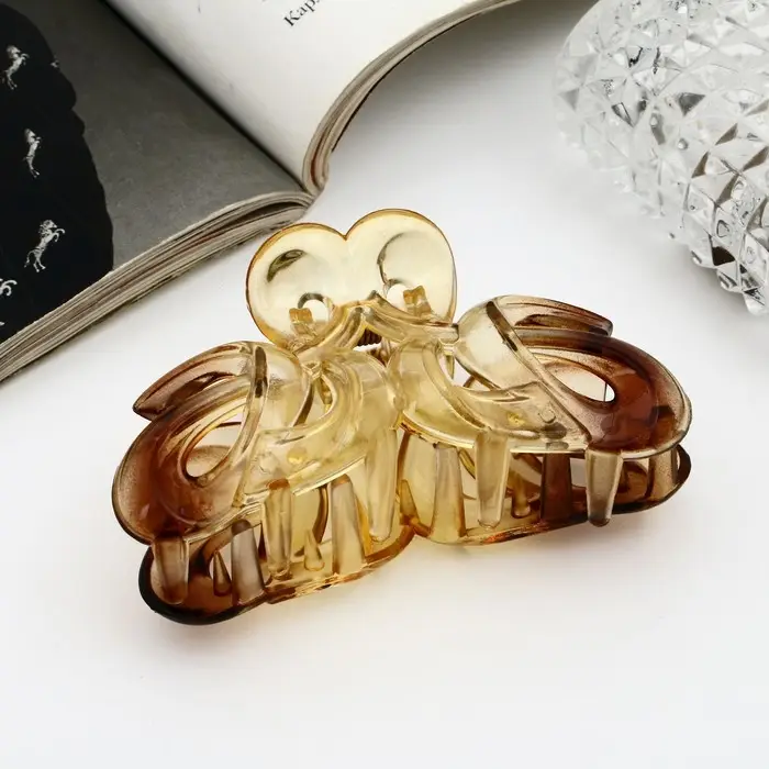 Крабик для волос «Глянец», изгибы люкс, 8 см, МИКС Крабик для волос «Глянец», изгибы люкс, 8 см, МИКС