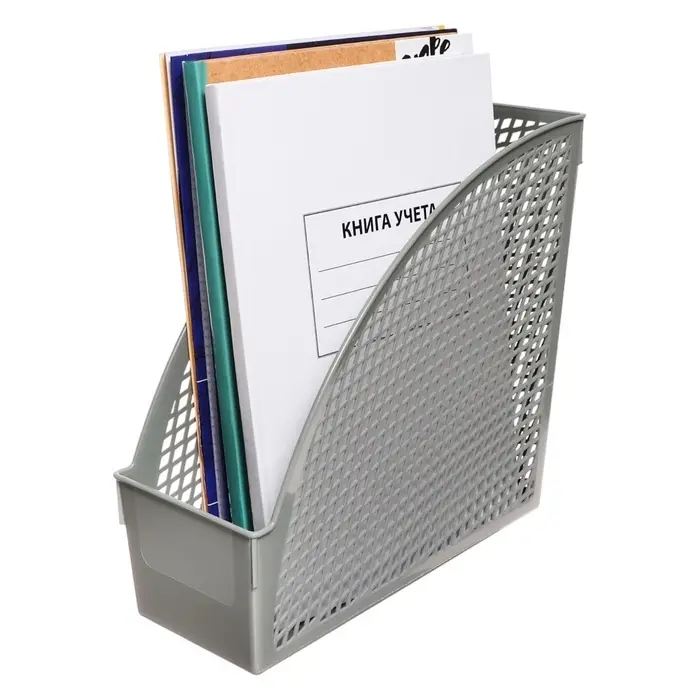 Лоток для бумаг Calligrata ‭&laquo;Офис-класс&raquo;, А4, вертикальный, 1 отделение, серый