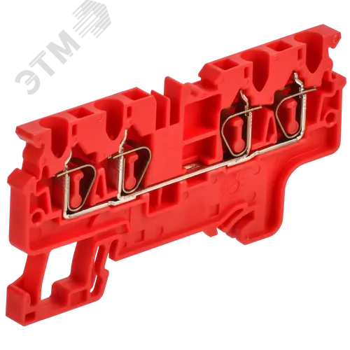 ARMAFIX Клемма пружинная CX2.5-4 четырехконтактная красная IEK