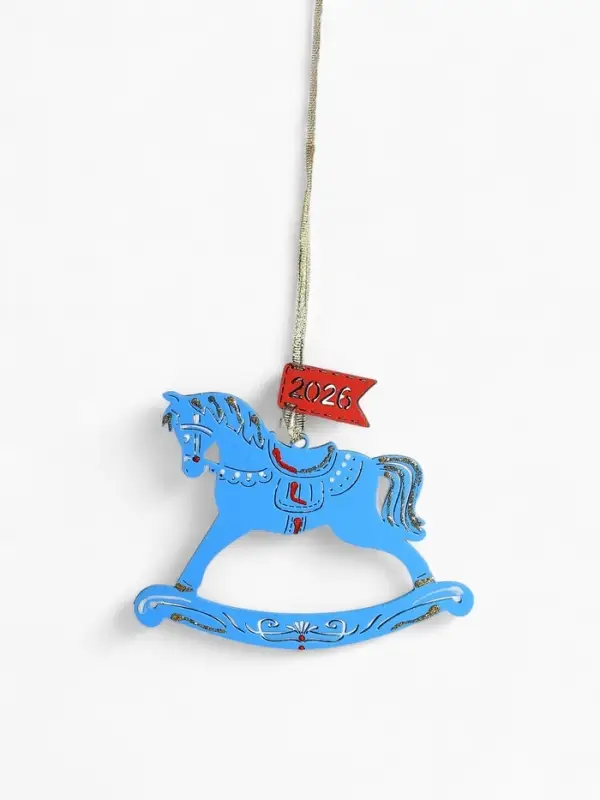 Набор ёлочных украшений "Лошадки. 2026" 11,5х8,5 см Ассорти, 5 шт.