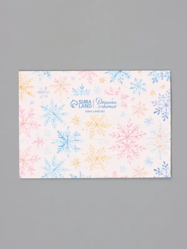 Коробка для 3 конфет &laquo;Снежинки&raquo;, 13.3&times;3.3&times;5.8 см