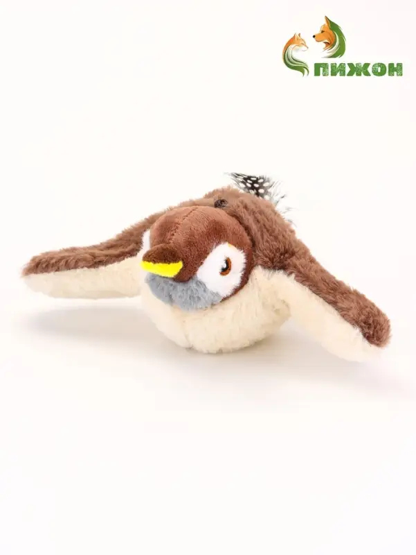 Интерактивная игрушка для кошек  Интерактивная игрушка для кошек "Воробей", коричневый