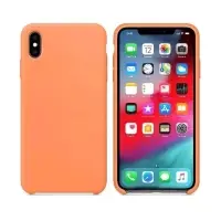 Чехол Iph XS Silicon Case 100% ORG Papaya (c LOGO)