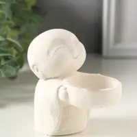 Подсвечник на 1 свечу &laquo;Монах&raquo;, 8&times;8&times;5 см, гипс