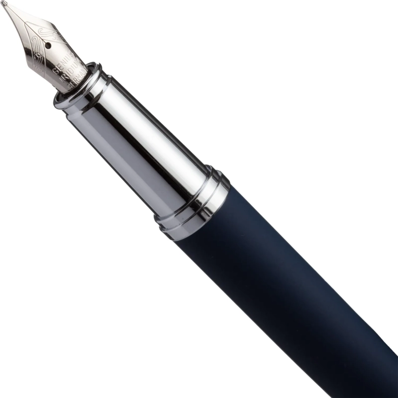 Ручка перьевая SIENNA В МЕТАЛЛ PREMIUM ФУТЛ.0,7мм,син корп син 20-0344/10