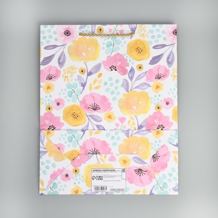 Пакет подарочный, упаковка, &laquo;Букет&raquo; 32 х 26 х 12 см