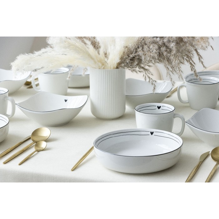 Глубокая тарелка керамическая «С любовью», 20 см, 1000 мл Глубокая тарелка керамическая «С любовью», 20 см, 1000 мл