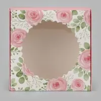 Коробка сборная с окном, For you, 11.5&times;11.5&times;3 см