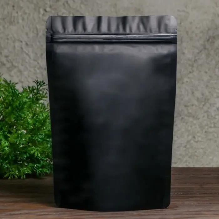 Пакет дой-пак, матовый, чёрный, 16×24×4 см Пакет дой-пак, матовый, чёрный, 16×24×4 см