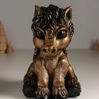 Копилка для денег &laquo;Пони&raquo;, 25&times;16&times;20 см, гипс под бронзу