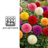 Семена цветов Георгина &laquo;Яркие помпоны&raquo;, 0.2 г, &laquo;Гавриш&raquo;