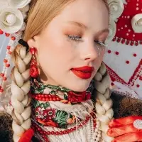 Серьги висячие со стразами &laquo;Вечеринка&raquo;, цветок из капель, красно-белые в золоте, 6.3 см