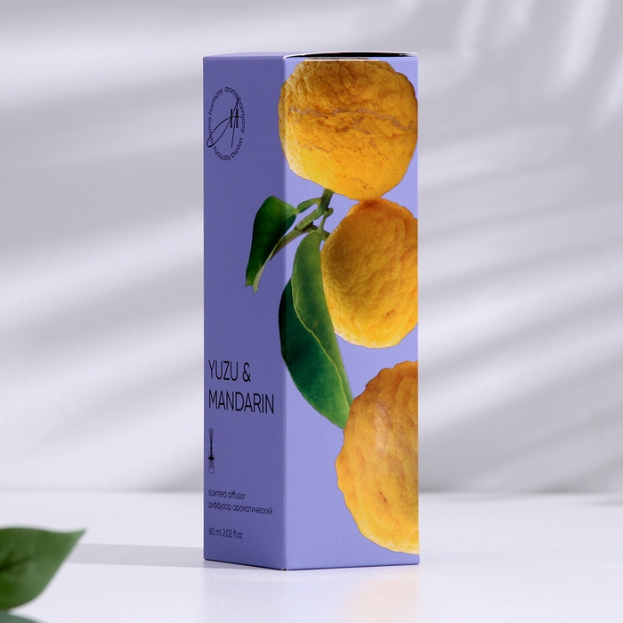Диффузор ароматический, Диффузор ароматический, "Yuzu mandarin", юзу и мандарин, 60 мл