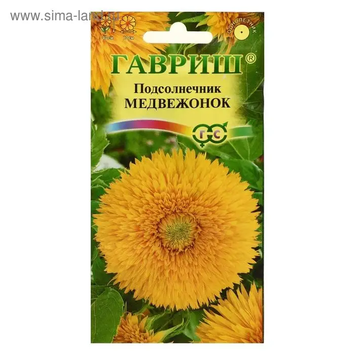 Семена цветов Подсолнечник «Медвежонок», «Гавриш», 0.5 г Семена цветов Подсолнечник «Медвежонок», «Гавриш», 0.5 г