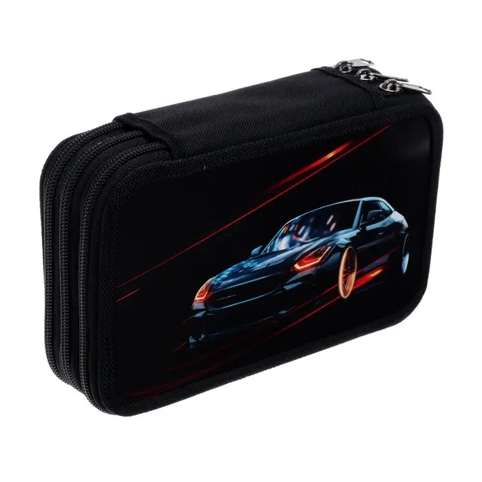 Пенал школьный, 3 секции, 12.5×20.5×5.5 см «Тачка» Пенал школьный, 3 секции, 12.5×20.5×5.5 см «Тачка»