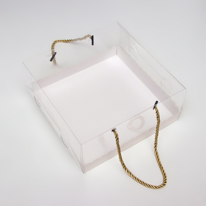 Коробка под рулет, белая 22 х 22 х 10 . Кондитерская упаковка Коробка под рулет, белая 22 х 22 х 10 . Кондитерская упаковка