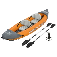 Байдарка Lite-Rapid X2 Kayak, 2-местная, вёсла 218 см, до 160 кг, 321 х 88 х 48 см, 65077 Bestway