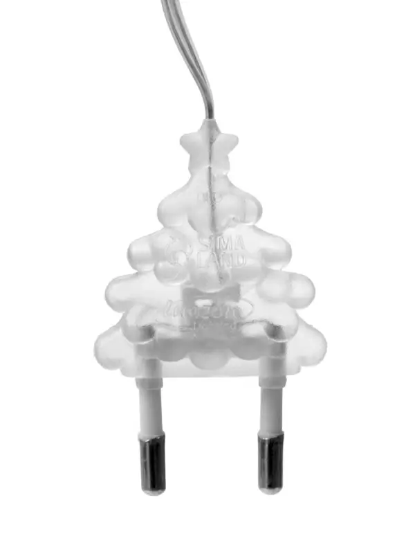 Удлинитель для комнатных гирлянд, 5 м, прозрачная нить, УМС-вилка