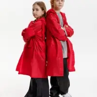 Дождевик детский RainDrop Kids, красный, 8 лет (рост 118-128)