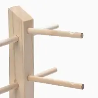 Подставка под очки, 5 мест, h=36 см, дерево, бежевая