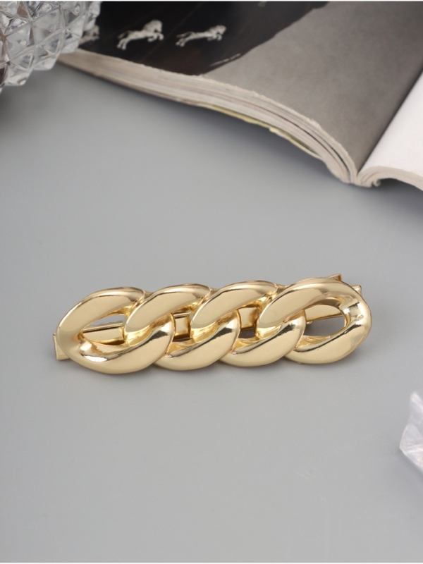 Зажим для волос  Зажим для волос "Жаклин" звенья, 6 см, золото