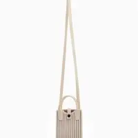 Сумка подр Сердце, 12*4*17, отд на кнопке, дл ремень, бело/серый Сумка подр Сердце, 12*4*17, отд на кнопке, дл ремень, бело/серый