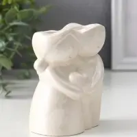 Подсвечник для тонких свечей «Пара», 10×7.5×5.5 см, перламутр