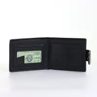 Портмоне мужское на кнопке, чёрное