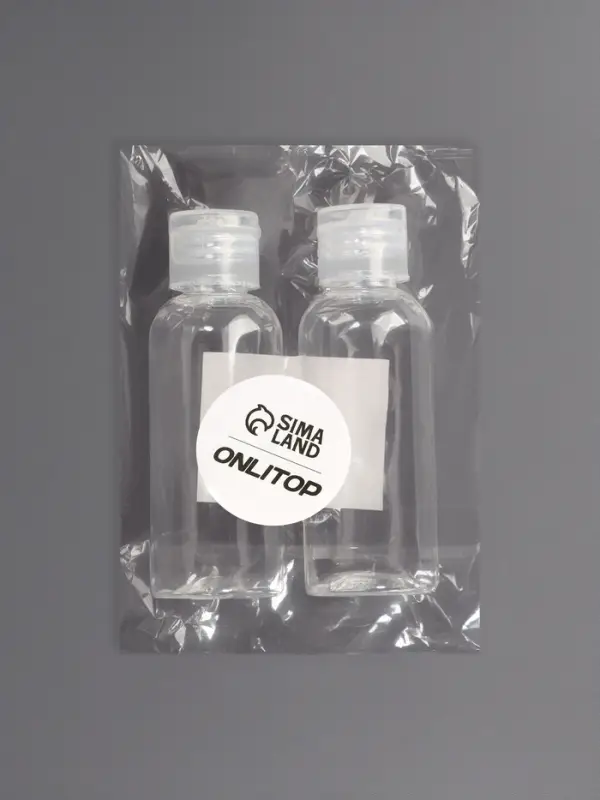 Бутылочка для хранения, 60 мл, прозрачная