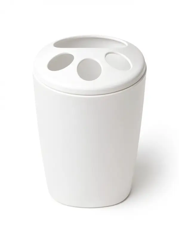 Подставка для зубных щёток Aqua, снежно-белая