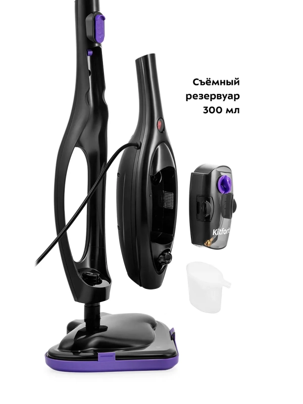 Паровая швабра с насадками КТ-1061 (2 в 1) - 1300 Вт