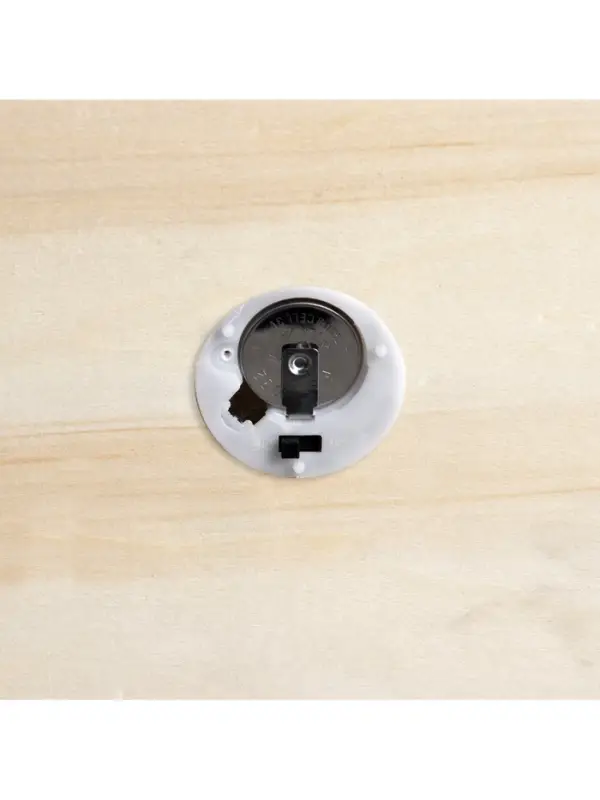 Светодиодная фигура &laquo;Счастливые каникулы&raquo; 15&times;15&times;4 см, дерево, от батареек CR2032&times;1, свечение тёплое белое